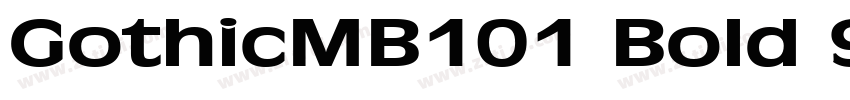 GothicMB101 Bold 90m字体转换